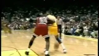 Magic Johnson Circus Shot around Michael Jordan vs Bulls Game 4 '91 Finals