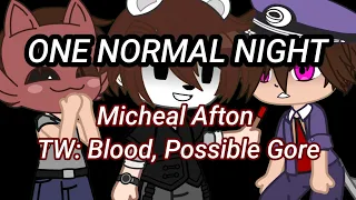 One Normal Night Meme l Micheal Afton l FNAF l TW: Possible Gore and Blood