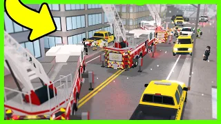 ILLEGAL Construction site - Builder FELL OFF ROOF!! | Liberty County Roleplay (Roblox)