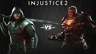 Injustice 2 - Робин против Атроцитуса - Intros & Clashes (rus)