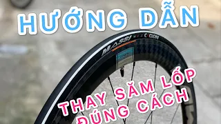 Cách thay săm lốp xe đạp thể thao đúng cách không làm hư săm