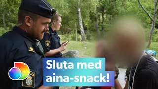 Södertäljepolisen | Irriterad polis när full 14-åring visar attityd | discovery+ Sverige