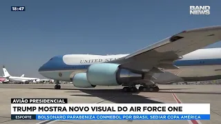 Trump mostra novo visual do Air Force One