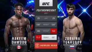 Hakeem Dawodu VS Zubaira Tukhugov full fight!