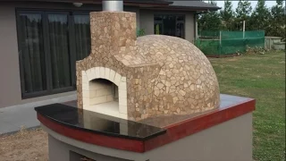 Wood Fired Pizza Oven Construction.  How we built our Pompeii dome pizza oven 2015