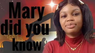 Mary Did You Know-Spoken Word (lyrics)