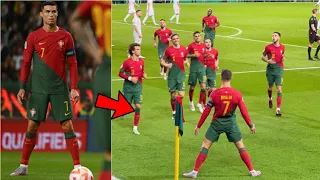 Every angle of Cristiano Ronaldo's free-kick and celebration vs liechtenstein