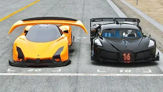 Bugatti Black Devil vs SSC Tuatara GTR at Special Stage Route X