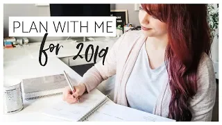 PLAN WITH ME 2019 | Yearly and Monthly Planning Workshop for the New Year