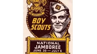 1950 Boy Scout Jamboree - Boarding Train in California