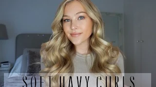 Soft Wavy Curls Tutorial | Hollie Hobin