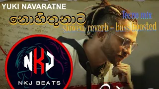 nohithunata නොහිතුනාට slowed reverb + bass boosted ( chali beats, techno mix)