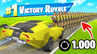 1000 BOTS KILLEN met een AUTO in Fortnite SEASON 3!