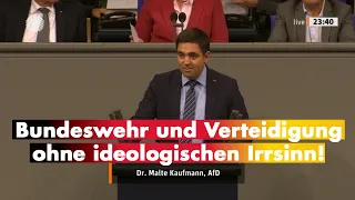 Bundeswehr und Verteidigung ohne ideologischen Irrsinn!