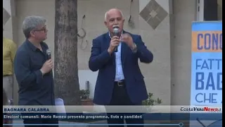 BAGNARA CALABRA Elezioni comunali: Mario Romeo presenta programma, lista e candidati