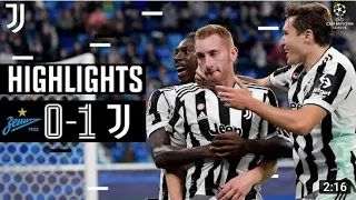 juventus vs zenit st 1-0 is & extended highlights goal all