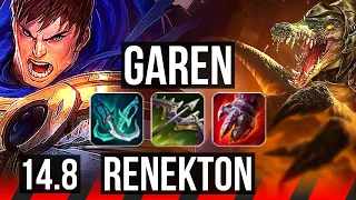 GAREN vs RENEKTON (TOP) | 36k DMG | NA Master | 14.8