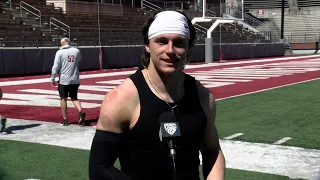 WSU Football: John Mateer after Spring Scrimmage | 4/20/24