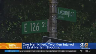 1 Man Dead, 2 Injured After East Harlem Shooting