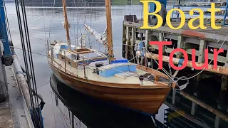 Tour of Our Wooden Sailboat | Sailing Eleutheros EP31