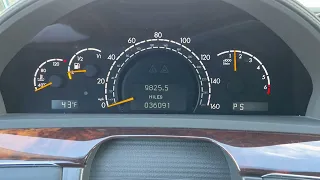 2003 MERCEDES BENZ S600 TWIN TURBO V12 COLD START VIDEO