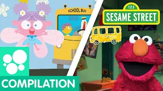 Sesame Street: Wheels on the Bus Songs Compilation | Nursery Rhymes and Remixes