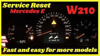 Mercedes E W210 Service Reset (fast and easy)