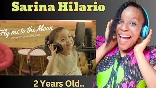 So Beautiful!! SARINA HILARO Two years old sings "Fly Me To The Moon (Cover)" REACTION.