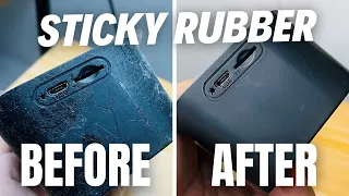 How to Fix Sticky Rubber on Gadgets?