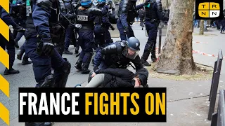 French national strikes against pension reforms continue despite police repression