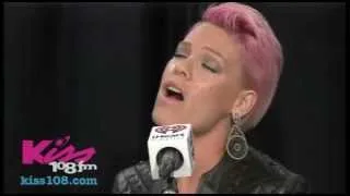 Pink performing Perfect at kiss fm