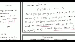 Townsend's criterion for breakdown