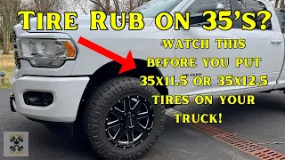 35" Tires Ram 2500 No Lift - Nitto Ridge Grappler on Raceline Wheels