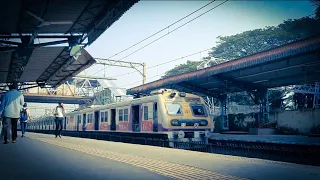 Mumbai Local Train With Announcement On Central Line.