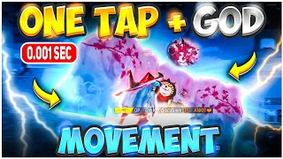 One Tap Headshot + God Level Movement Trick 🔥| New Tricks | Fast Movement Speed Setting | Free Fire