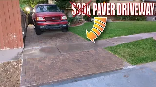 Paver Driveway DIY 1/10 the cost