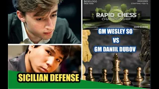GM Wesley So vs GM Daniil Dubov - Rapid Chess Championship 2022