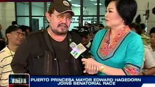 Puerto Princesa City Mayor Edward Hagedorn files COC as senator