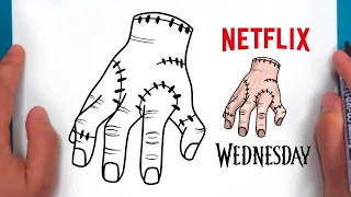 Drawing Wednesday Thing Wednesday Releases Thing In New York | Netflix #art