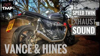 2019 Triumph Speed Twin Vance and Hines Exhaust Sound