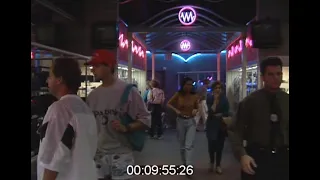 Walking around a mall in 1991