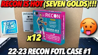 7 GOLDS IN 1 CASE!!! 🤯🔥 2022-23 Panini Recon Basketball FOTL 12-Box FULL CASE Break #1