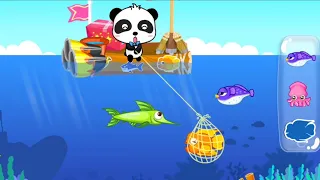 KAPTEN KAPAL BAYI PANDA MEMANCING IKAN | BABYBUS INDONESIA