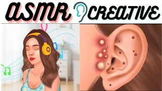 ASMR animation｜removal of acne blackheads and sebaceous cysts for girls listening to music | ASMR