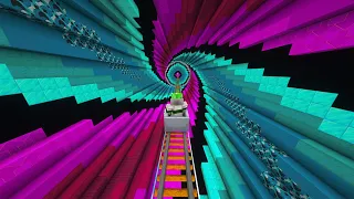 Minecraft: OPTICAL ILLUSIONS Roller Coaster!