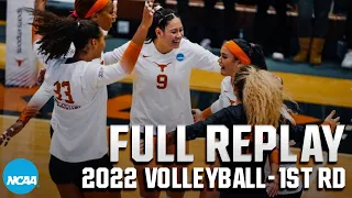 Texas vs. Fairleigh Dickinson: 2022 NCAA volleyball first round | FULL REPLAY