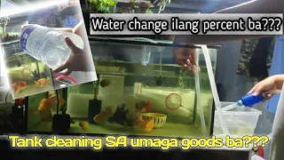 Water change at poops cleaning SA umaga | goods sa alagang isda