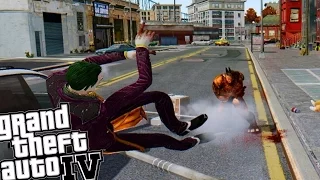 GTA IV - Joker From Batman vs Rhino From Spiderman