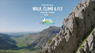 Paragliding from Y Gribin ridge via the Cneifion arete in Snowdonia — Flybubble Walk, Climb & Fly #6