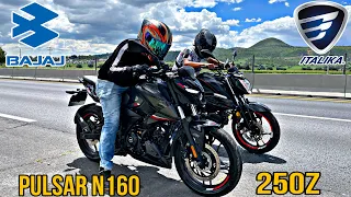 Bajaj Pulsar N160 vs Italika 250z|Carrera|¡Esto Es Un Batallón!😱🤯